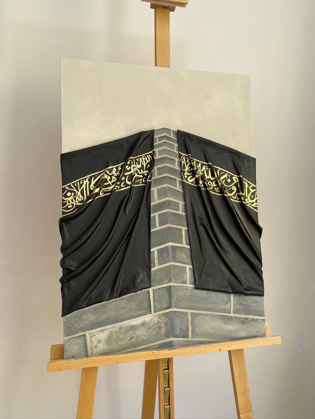 Tableau 3D Kaaba – Art Islamique Fait Main